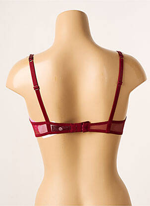 Soutien-gorge effet matière satinée haut soutien-gorge emboitant rouge IMPLICITE femme