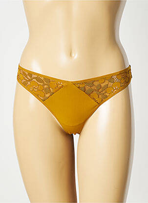 Tanga stretch jaune SIMONE PERELE femme