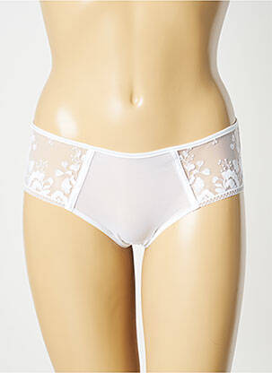 Shorty effet matière satinée blanc SIMONE PERELE femme
