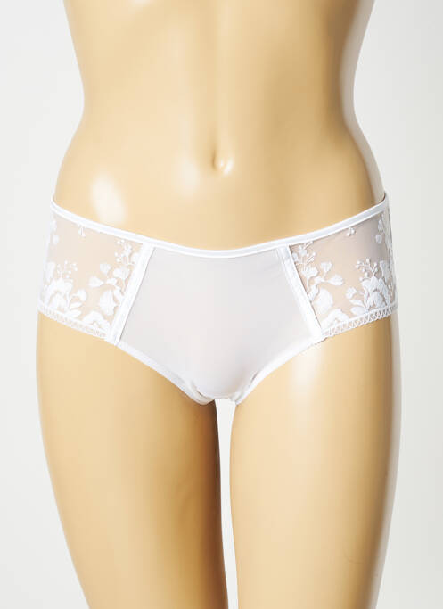 Shorty effet matière satinée blanc SIMONE PERELE femme
