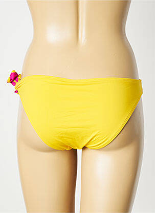 Bas de maillot de bain effet matière satinée culotte jaune AUBADE femme