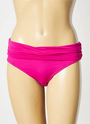 Bas de maillot de bain effet matière satinée culotte rose AUBADE femme