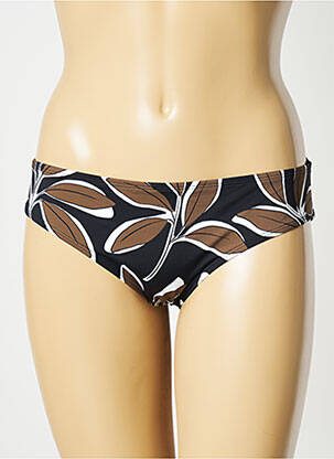Bas de maillot de bain imprimé fleurs shorty noir AUBADE femme