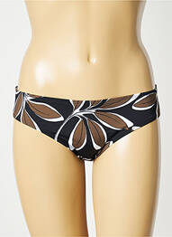 Bas de maillot de bain imprimé fleurs shorty noir AUBADE femme