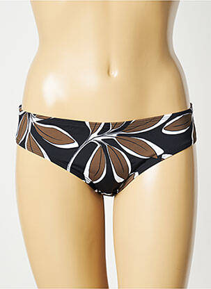 Bas de maillot de bain imprimé fleurs shorty noir AUBADE femme