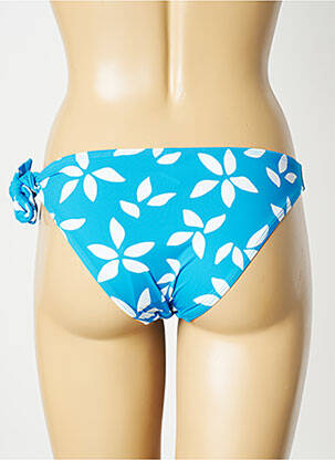 Bas de maillot de bain imprimé fleurs culotte bleu AUBADE femme