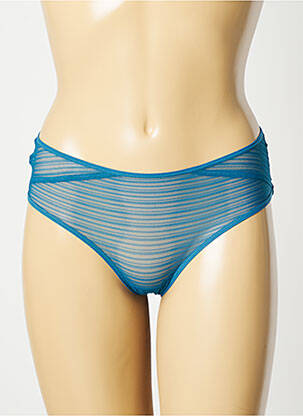 Shorty effet matière satinée bleu SIMONE X SIMONE PÉRÈLE femme