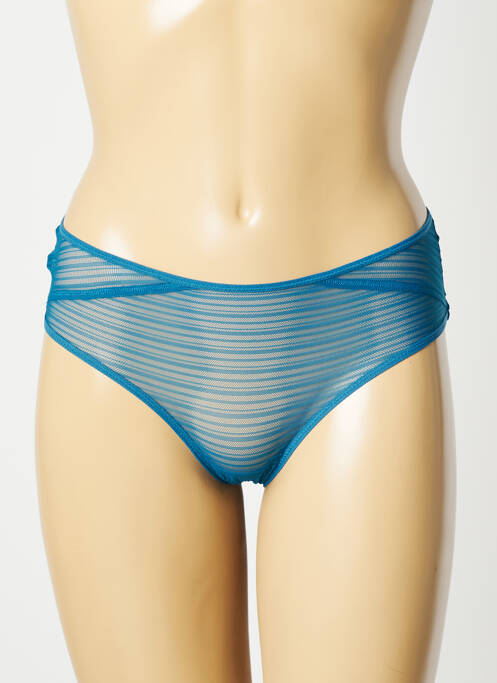 Shorty effet matière satinée bleu SIMONE X SIMONE PÉRÈLE femme