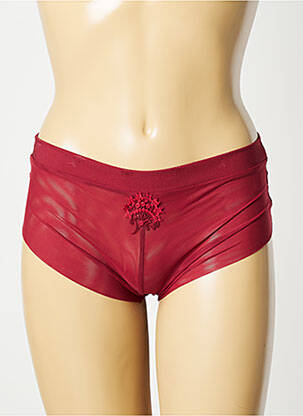 Shorty effet matière satinée rouge SIMONE PERELE femme