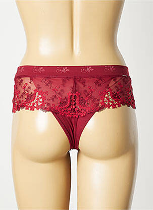 Shorty effet matière satinée rouge SIMONE PERELE femme