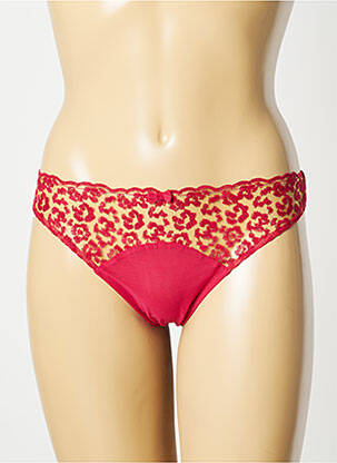 Tanga tissage tulle rouge SIMONE PERELE femme