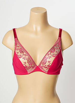 Soutien-gorge effet matière satinée haut soutien-gorge emboitant rose AUBADE femme