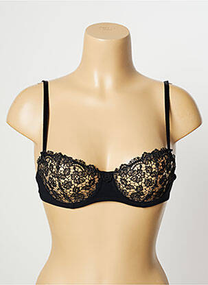 Soutien-gorge effet matière satinée haut soutien-gorge balconnet noir AUBADE femme