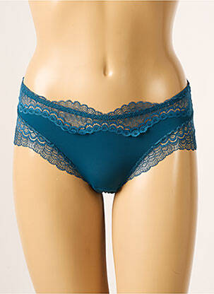Tanga finition dentelle bleu SIMONE PERELE femme