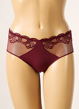 Shorty effet matière satinée rouge SIMONE PERELE femme
