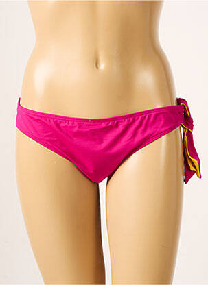 Bas de maillot de bain effet matière satinée culotte rose AUBADE femme