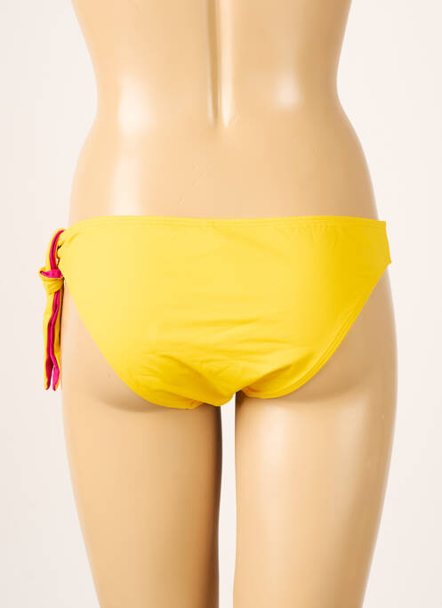 Bas de maillot de bain effet matière satinée culotte jaune AUBADE femme