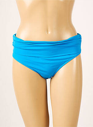 Bas de maillot de bain effet matière satinée culotte bleu AUBADE femme