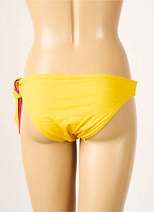Bas de maillot de bain effet matière satinée culotte jaune AUBADE femme