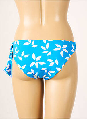 Bas de maillot de bain imprimé fleurs culotte bleu AUBADE femme