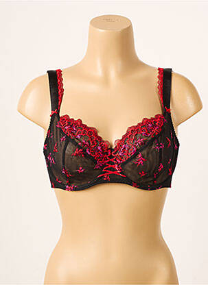 Soutien-gorge effet matière satinée haut soutien-gorge emboitant noir AUBADE femme