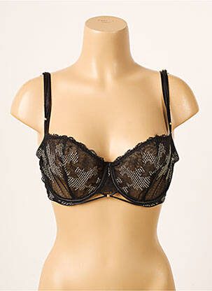 Soutien-gorge effet matière satinée haut soutien-gorge emboitant noir AUBADE femme