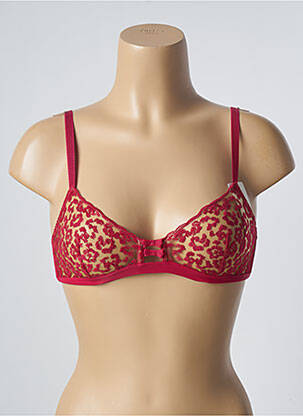 Soutien-gorge effet matière satinée haut triangles rose SIMONE X SIMONE PÉRÈLE femme