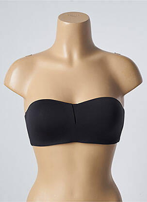 Soutien-gorge effet matière satinée haut bandeau noir PASSIONATA femme
