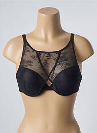 Soutien-gorge effet matière satinée haut soutien-gorge push-up noir PASSIONATA femme