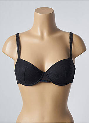 Soutien-gorge effet matière satinée haut soutien-gorge moulé noir PASSIONATA femme