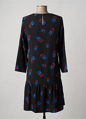 Robe courte coupe évasée manches longues noir ANONYME DESIGNERS femme
