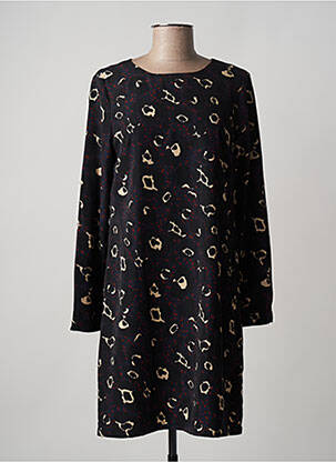 Robe mi-longue coupe fluide manches longues noir ANONYME DESIGNERS femme