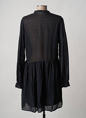 Robe mi-longue manches longues manches longues noir CHERRY PARIS femme