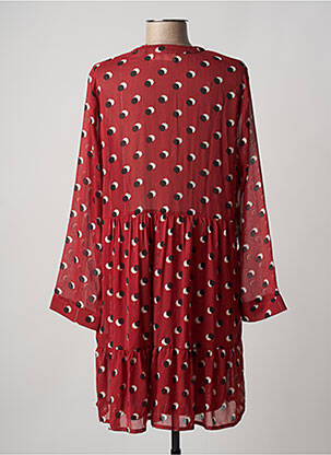Robe courte manches longues manches longues rouge CHERRY PARIS femme