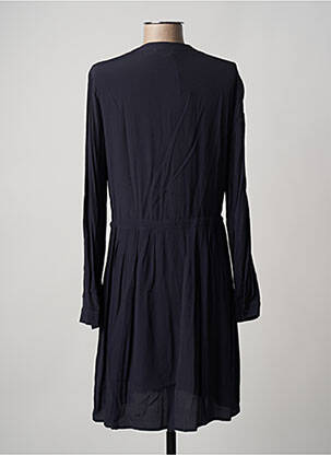 Robe courte coupe fluide manches longues bleu GRACE & MILA femme