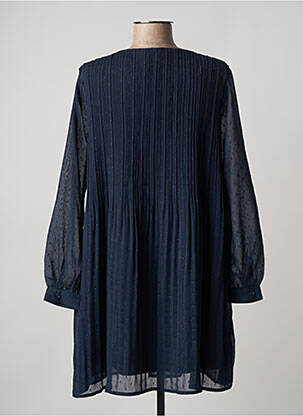 Robe courte manches 3/4 manches 3/4 bleu LA PETITE ETOILE femme