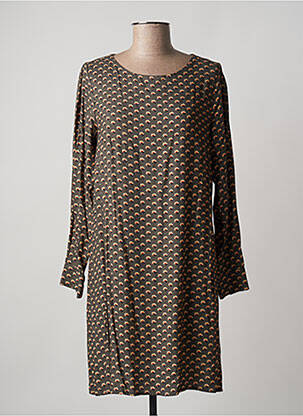 Robe courte manches longues manches longues vert DIPLODOCUS femme