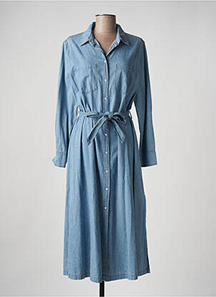 Robe mi-longue bleu GRACE & MILA pour femme