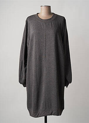 Robe mi-longue gris ICHI pour femme
