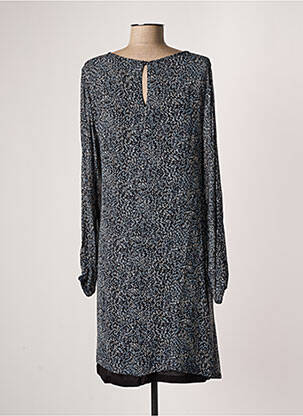 Robe mi-longue coupe fluide manches longues bleu CREAM femme
