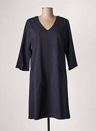 Robe mi-longue manches 3/4 manches 3/4 bleu DIPLODOCUS femme