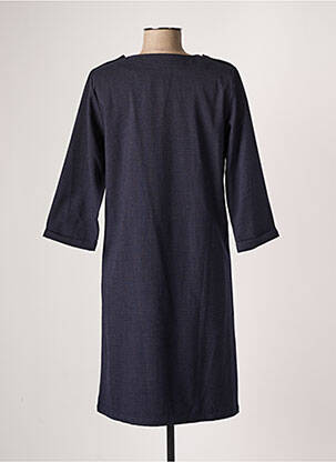 Robe mi-longue manches 3/4 manches 3/4 bleu DIPLODOCUS femme