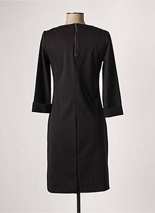 Robe mi-longue manches 3/4 manches 3/4 noir FRANSA femme