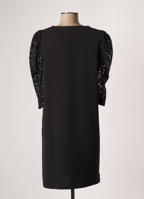 Robe courte manches 3/4 manches 3/4 noir LA PETITE ETOILE femme