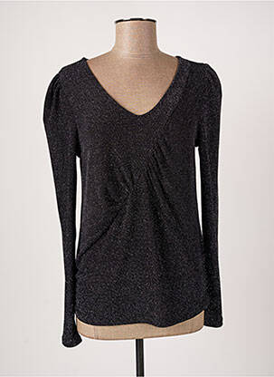 Top stretch manches longues noir CREAM femme