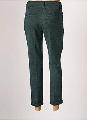 Pantalon chino tissage popeline taille normale vert DIPLODOCUS femme