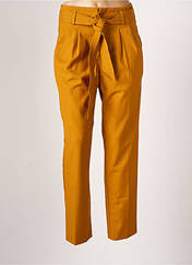 Pantalon droit jaune GRACE & MILA pour femme seconde vue