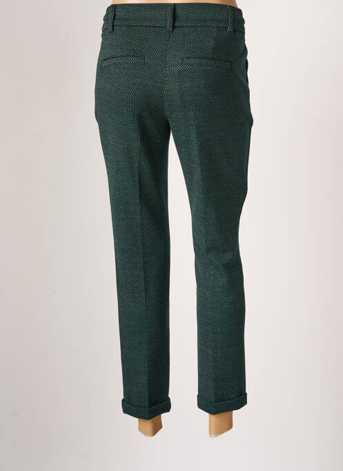Pantalon chino tissage popeline taille normale vert DIPLODOCUS femme