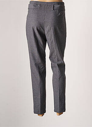 Pantalon droit stretch taille normale gris F.A.M. femme