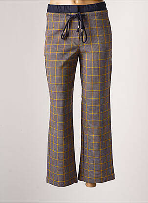 Pantalon droit stretch taille normale bleu CKS femme